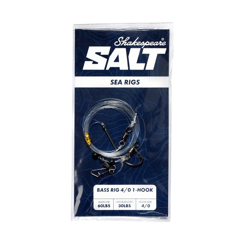 Shakespeare SALT Bass Rig 4/0 1-Hook 60lb Sea Fishing Rig
