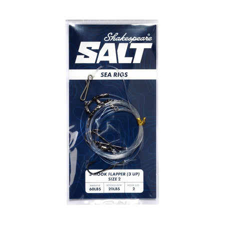 Shakespeare SALT Flapper 3 Hook 3 UP 60lb Sea Fishing Rig