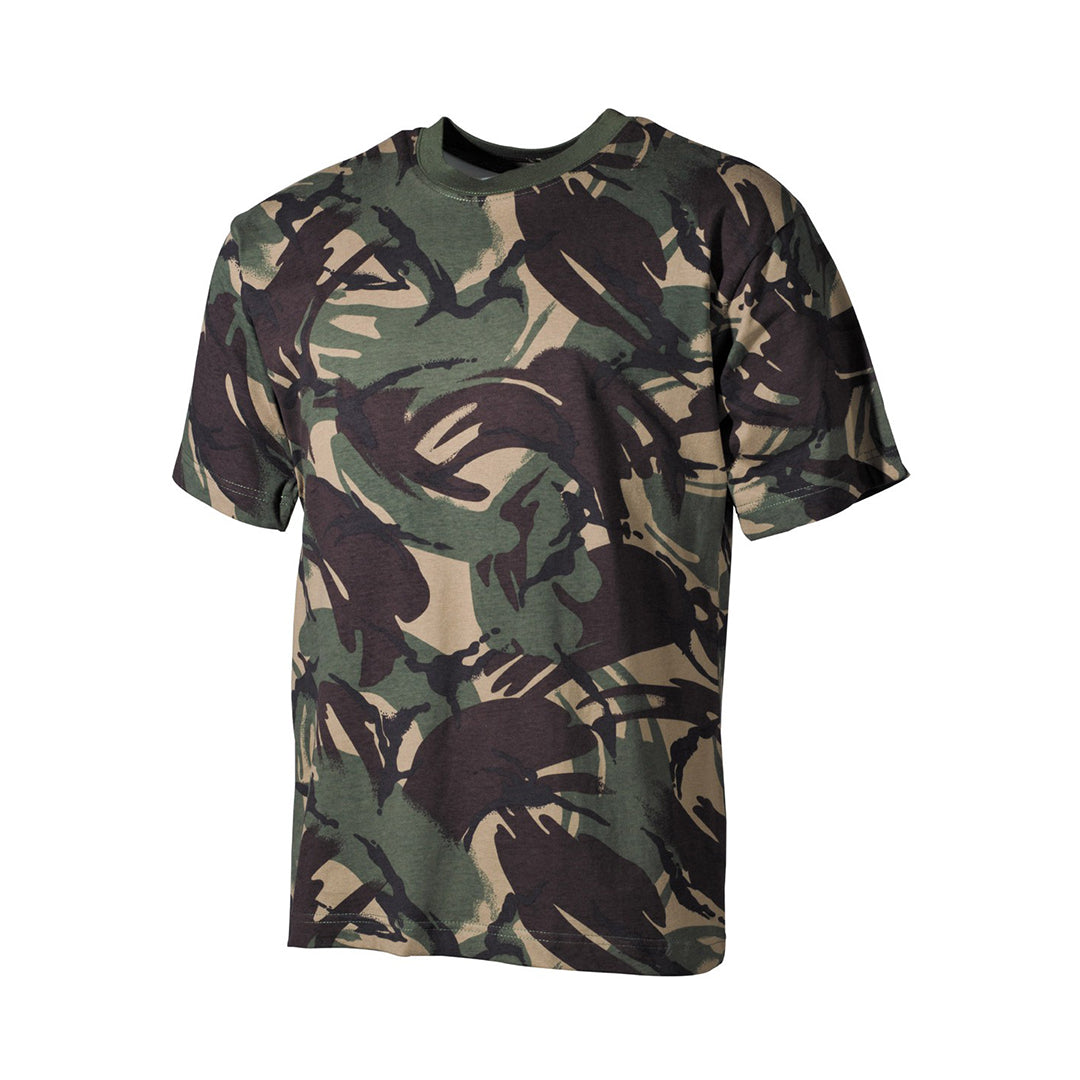 MFH US T-Shirt Short-Sleeved DPM Woodland Camo