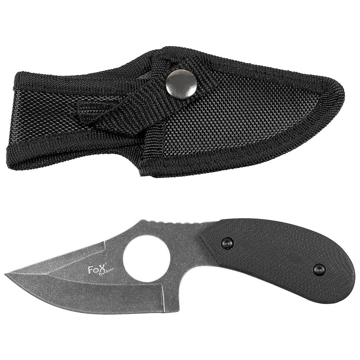 Fox Knife With Index Finger Hole G10 Handle
