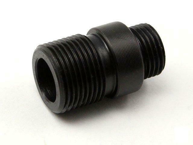 AirsoftPro WE and ARMY Pistols Silencer Adaptor Short Black