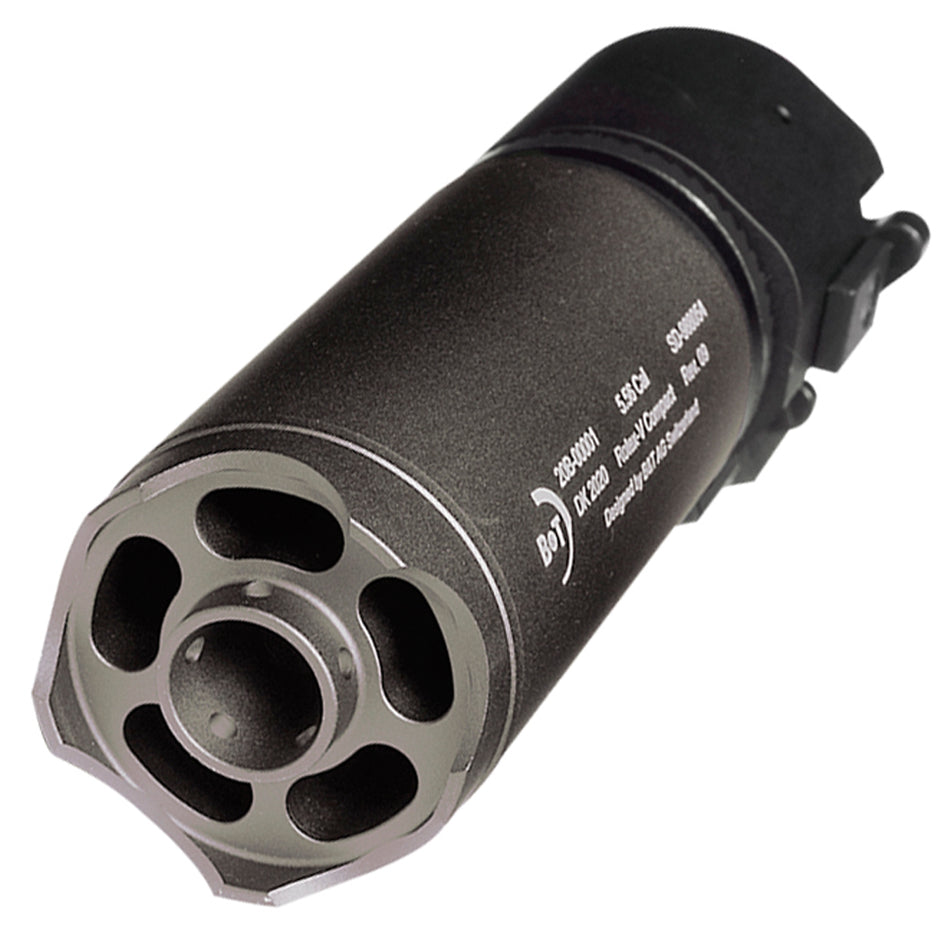 ASG B&T Rotex-V Barrel Extension Mock Suppressor Compact 130mm Grey