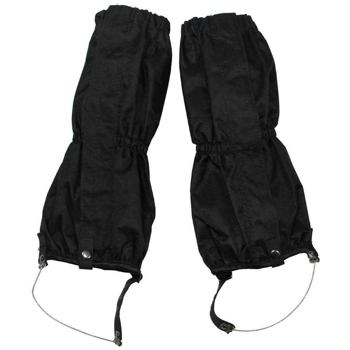 MFH Trouser Leg Gaiters Black Wire Rope