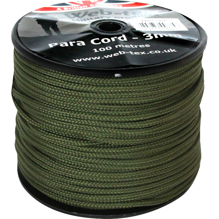 Web-Tex Paracord 100m Reel 