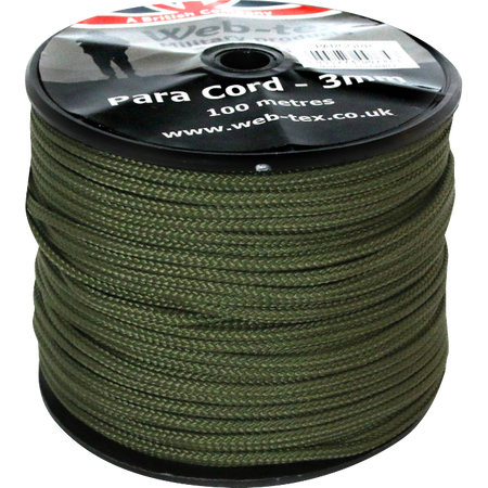 Web-Tex Paracord 100m Reel 