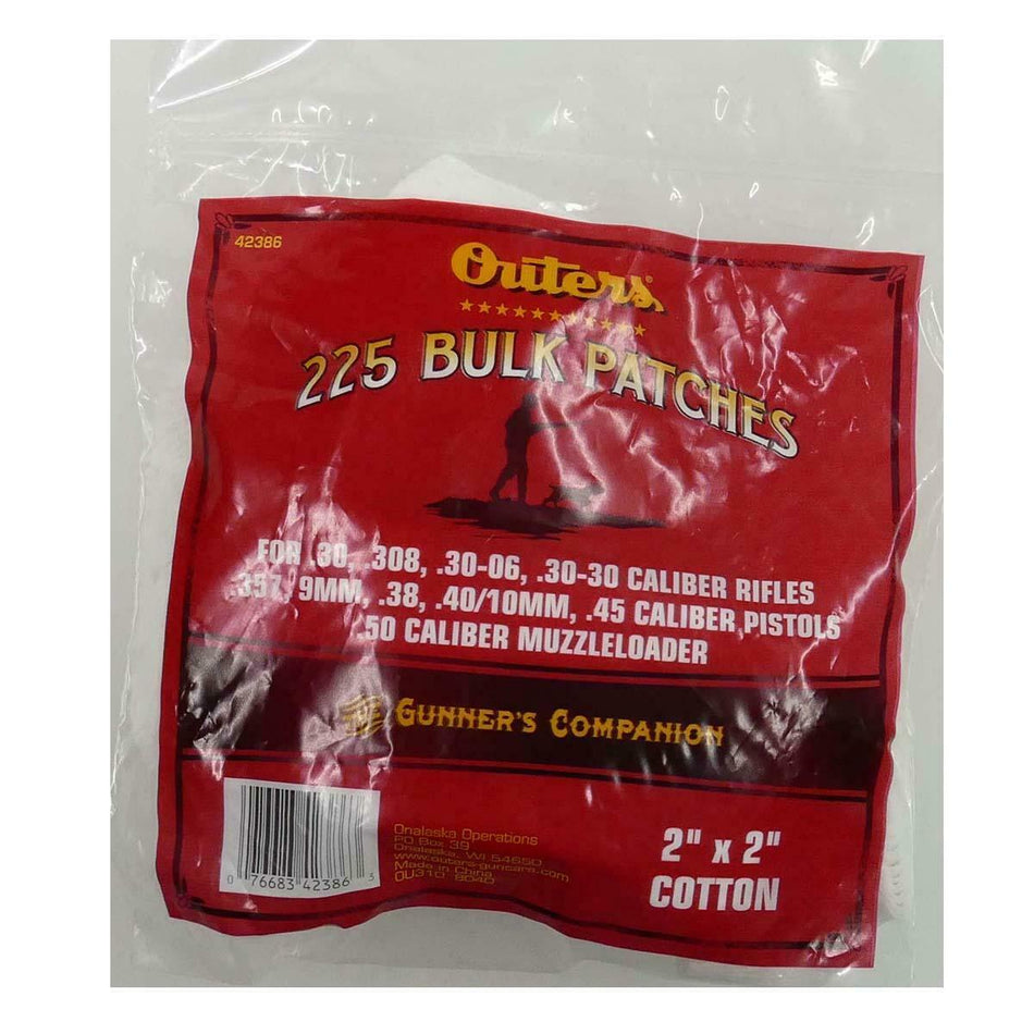 Outers 225 Cleaning Patches .30-50 