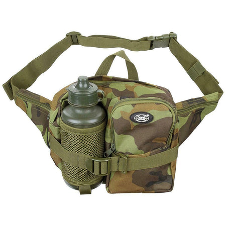 MFH Waist Bag with Water Bottle CZ Camo
