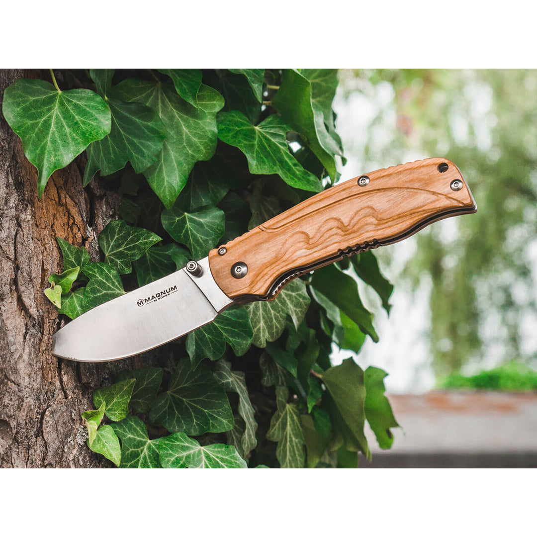 Boker Magnum Pakka Hunter Pocket Knife Brown