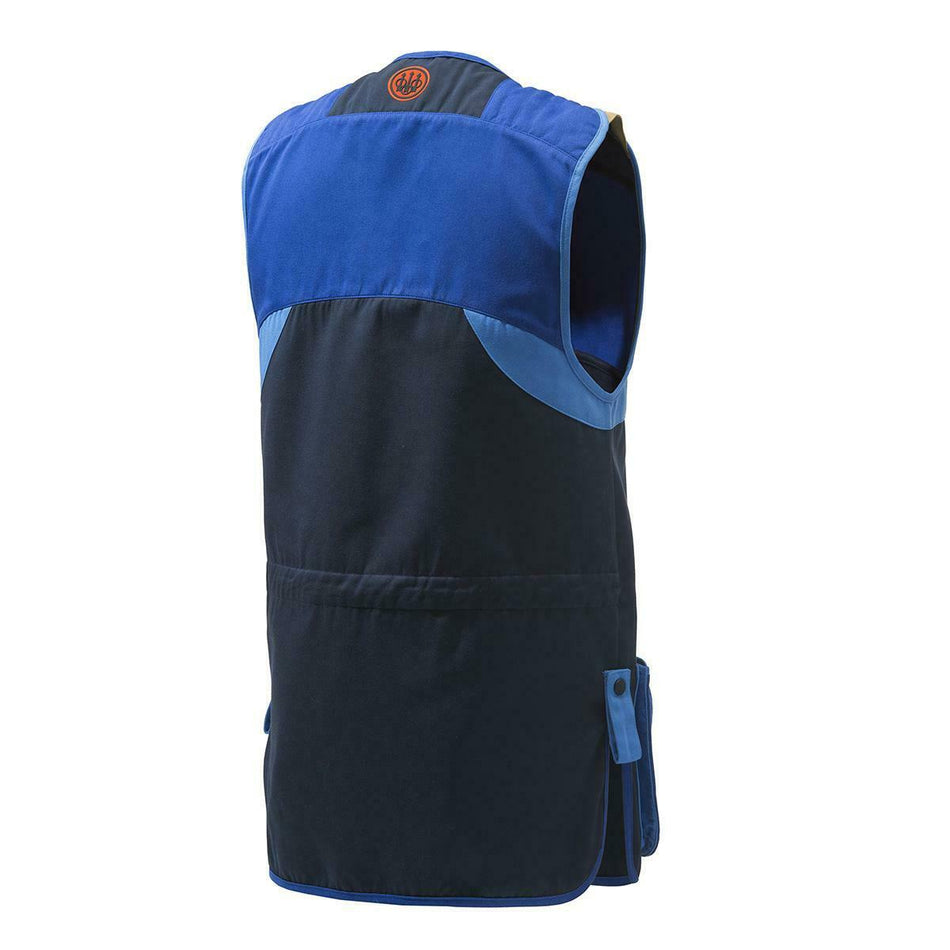 Beretta Full Cotton Shooting Vest Skeet Blue & Navy