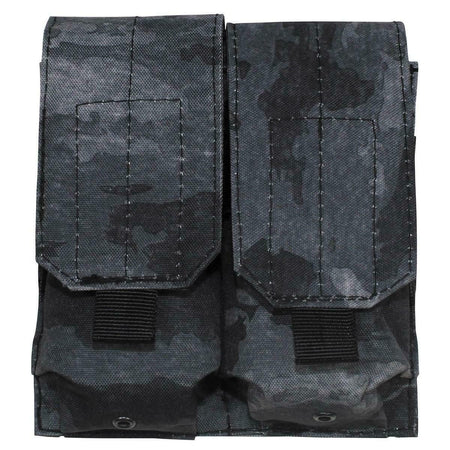MFH Double Magazine Pouch Velcro Closure M4 Series HDT Night Camo