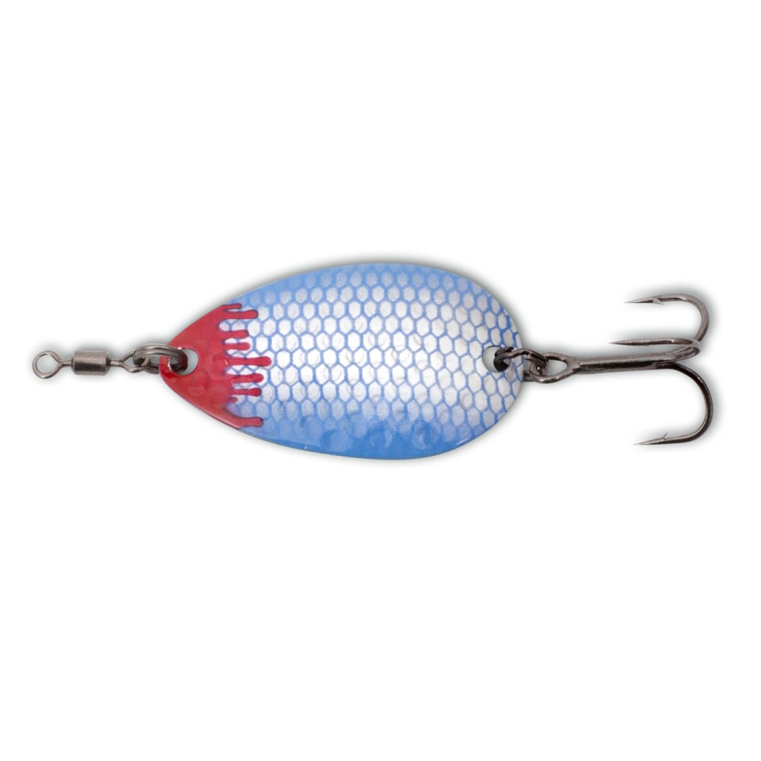 Magic Trout Small Blade Spoon UV Active Silver/Blue 3.5 cm Fishing Lure