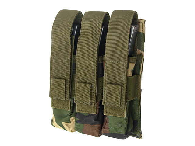 8 Fields Triple Airsoft Magazine Pouch For MP5 Mags Molle