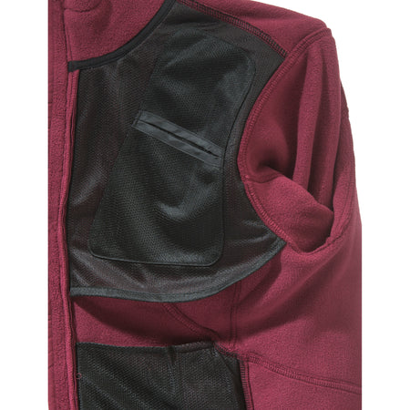 Beretta Active Polartec Track Fleece Jacket Burgandy