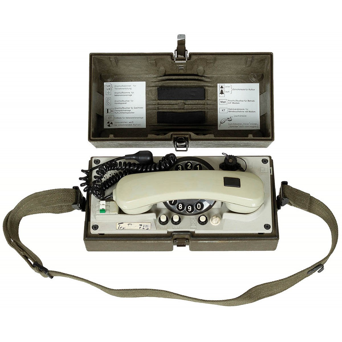 Ex Army Surplus German Field Phone Krone WF In Case