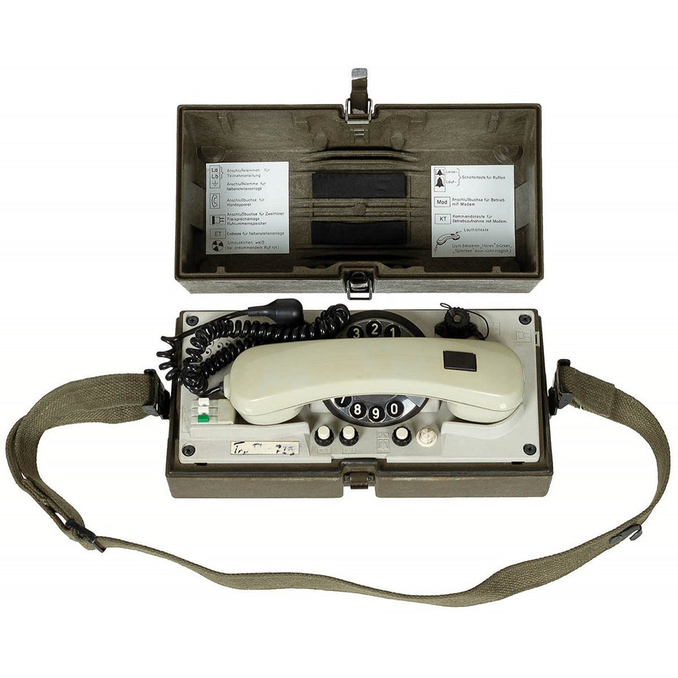 Ex Army Surplus German Field Phone Krone WF In Case
