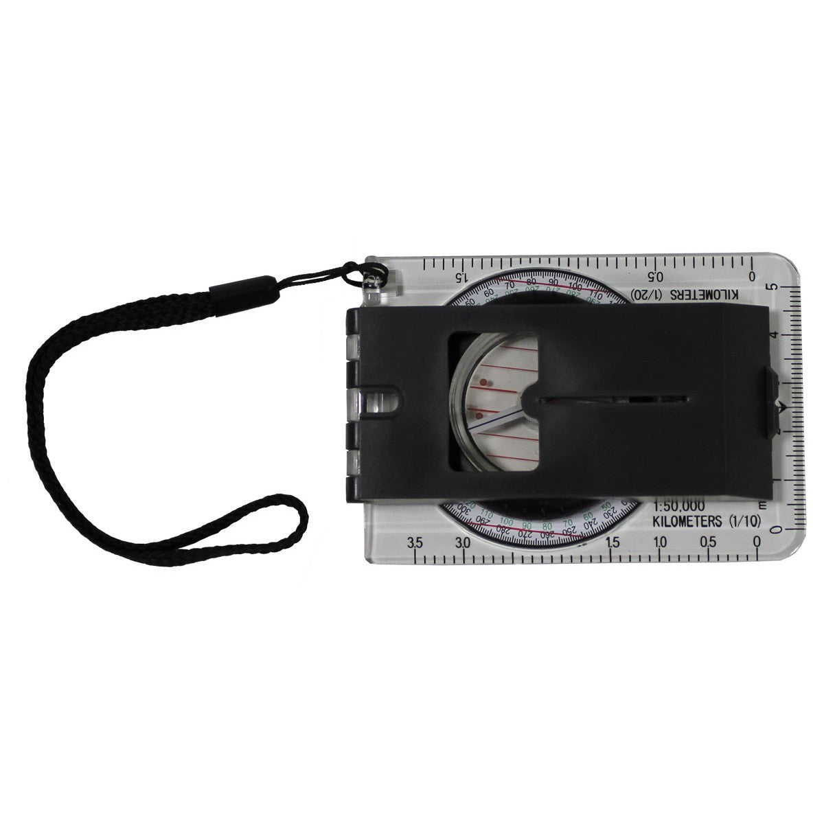 MFH Pocket Professional Compass Transparent Plastic Body Clear