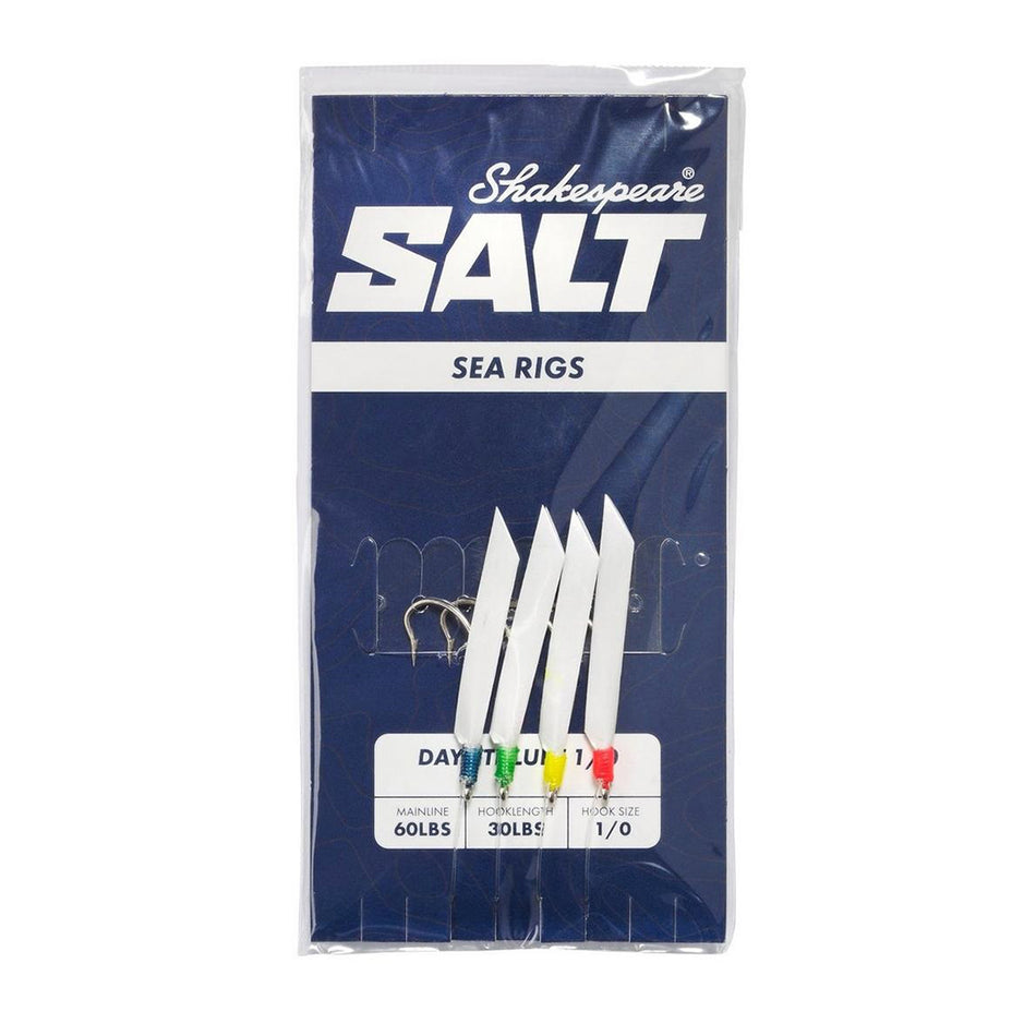 Shakespeare SALT Sea Rig Daylite 1/0 Feathers Fishing Lures