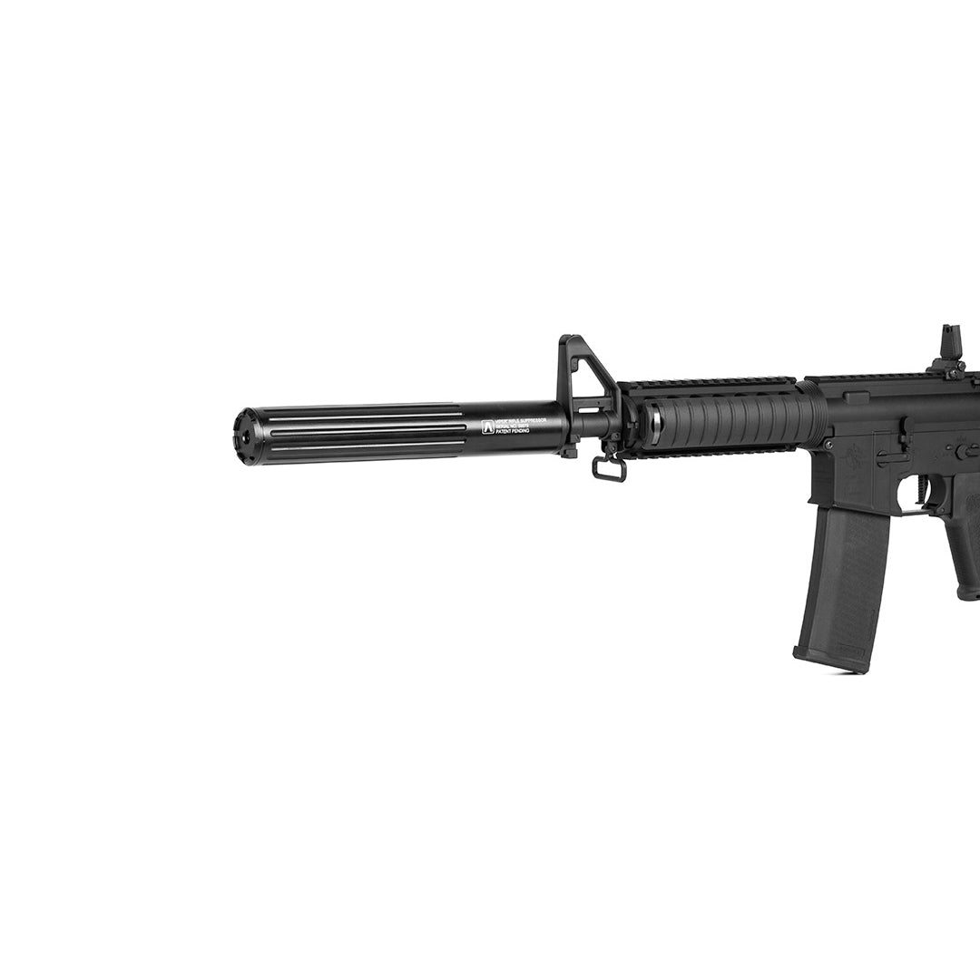 AirsoftPro CNC Suppressor (Silencer) VIPER™ 250 x 40mm with Barrel Extension
