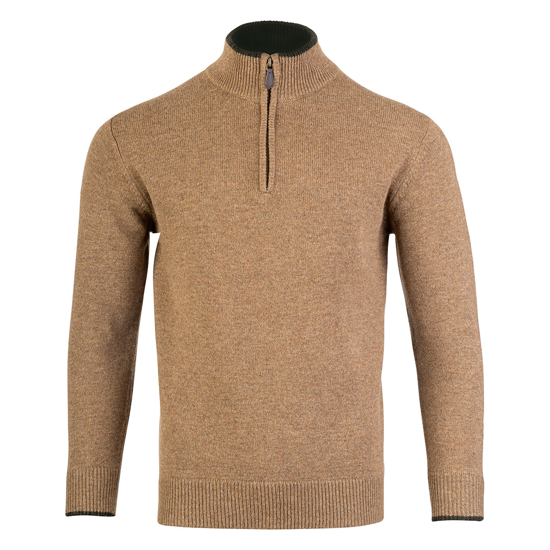 Jack Pyke Mens Ashcombe Pullover Zipknit Barley 