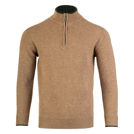 Jack Pyke Mens Ashcombe Pullover Zipknit Barley 