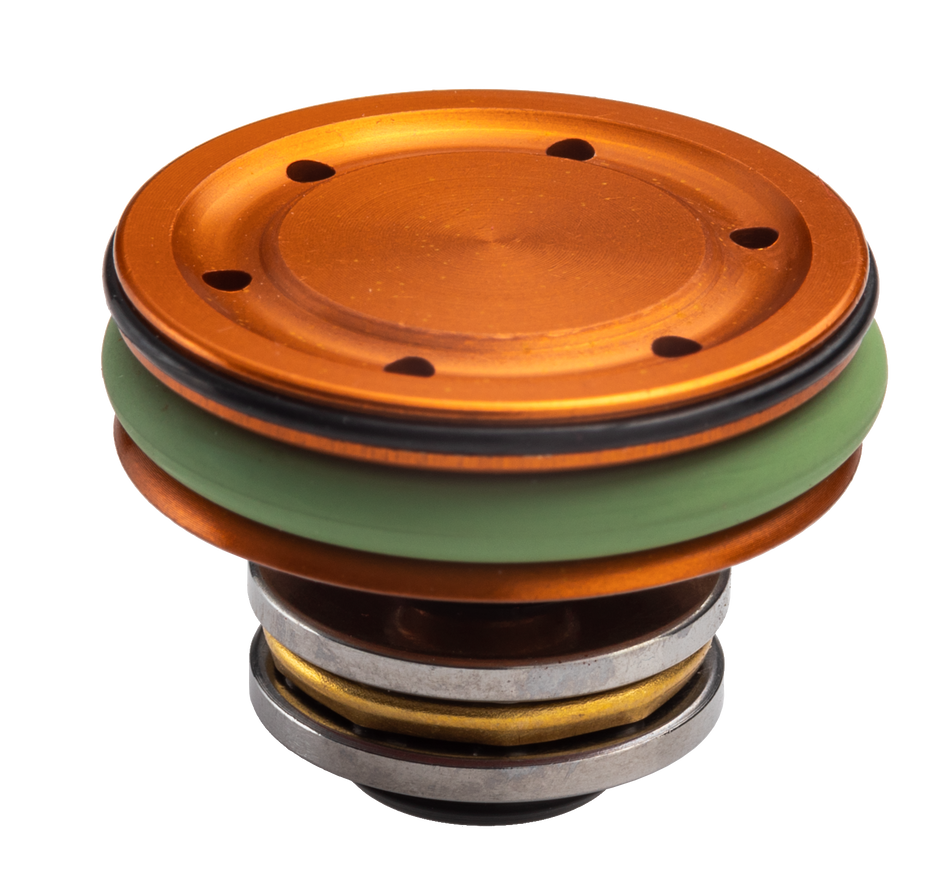FPS Airsoft Gearbox CNC Ergal Double O-Ring Bearing Piston Head 