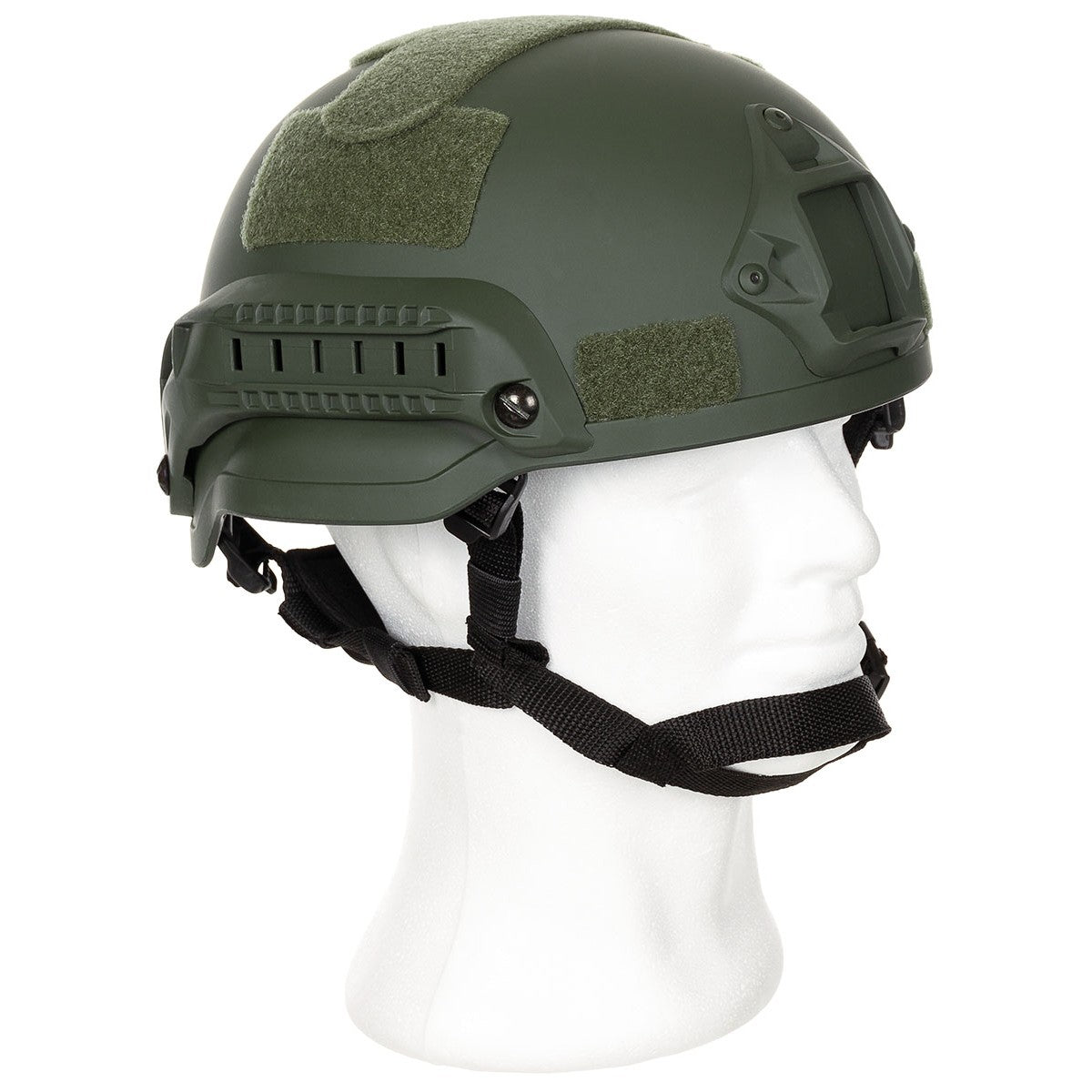 MFH MICH 2002 Style Airsoft Helmet Rails Lightweight ABS Green