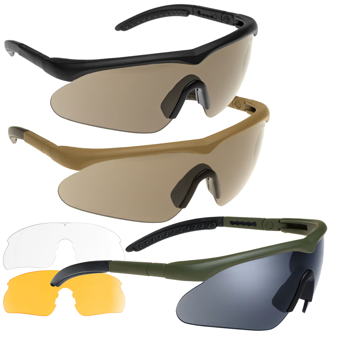 Swiss Eye Raptor Tactical Safety Glasses 3 Lenses