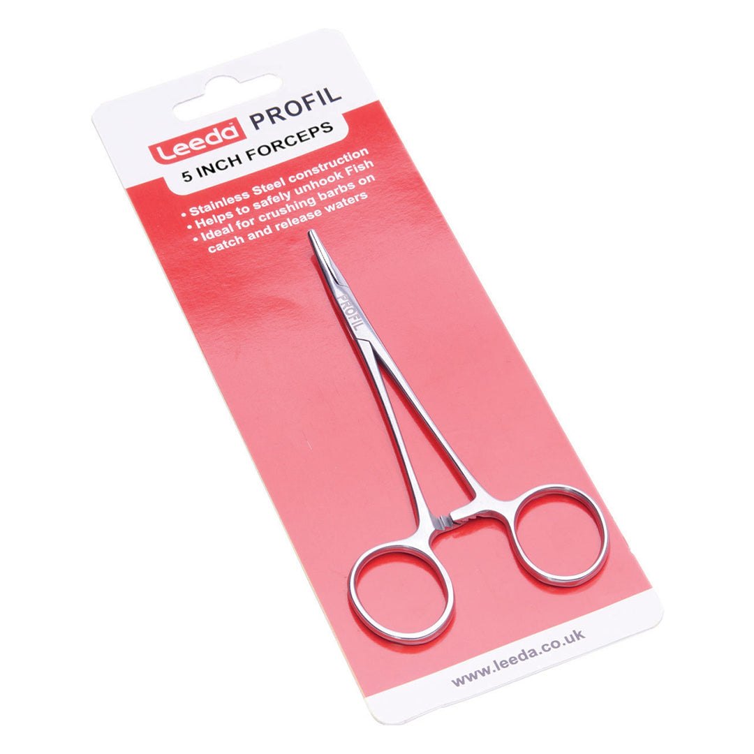Leeda Profil 5" Fly Fishing Forceps Silver x 2 Sets