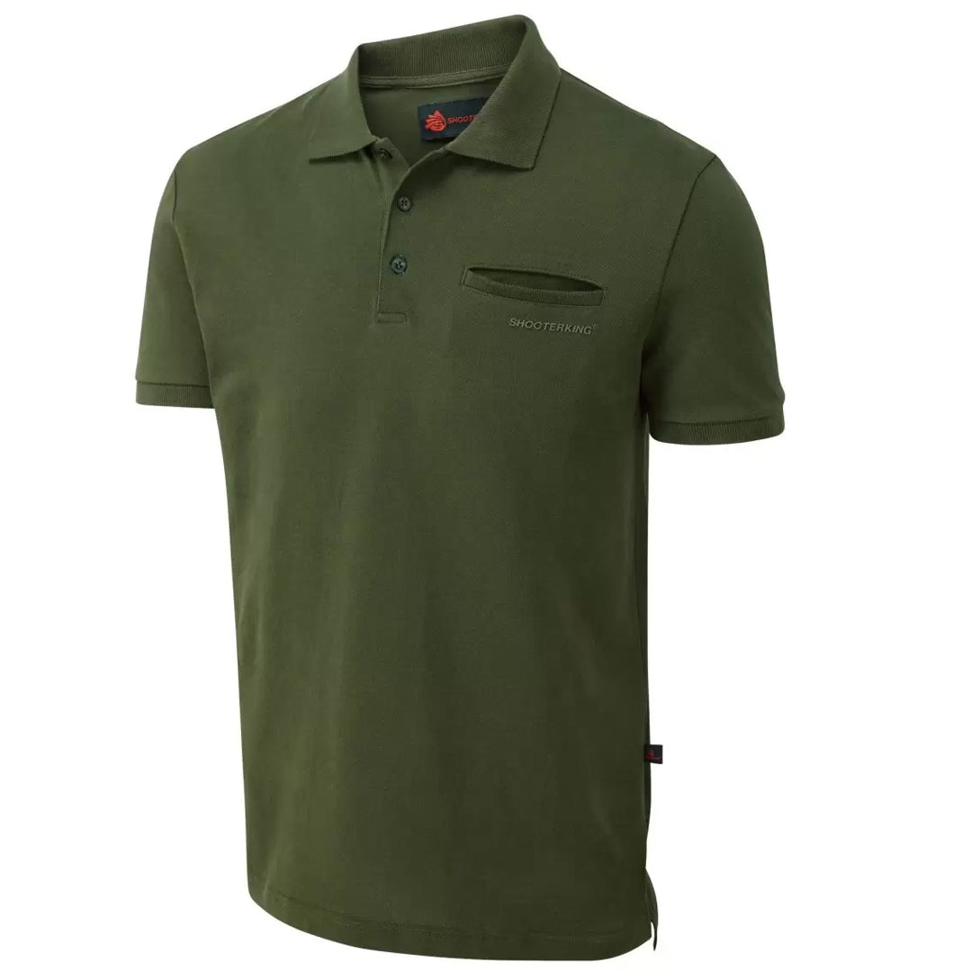 ShooterKing Mens Game Polo Shirt Green