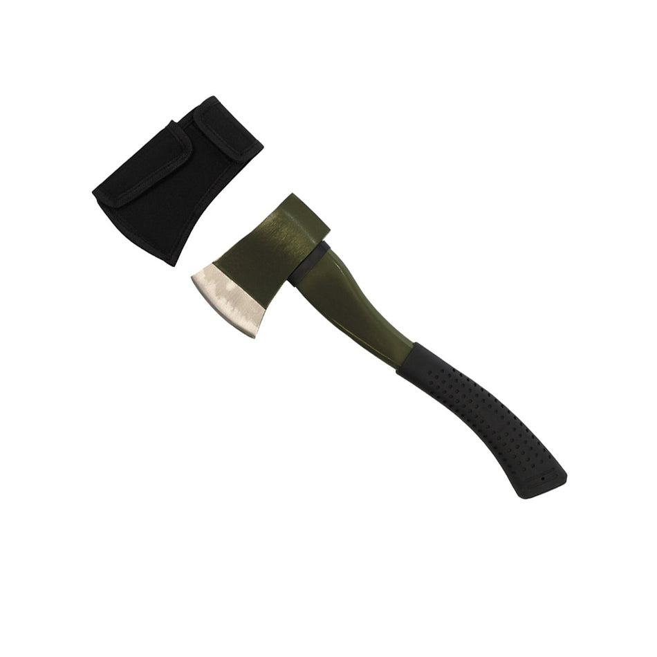 FOX Deluxe Fibreglass Handle Bushcraft Hatchet Axe Medium Green