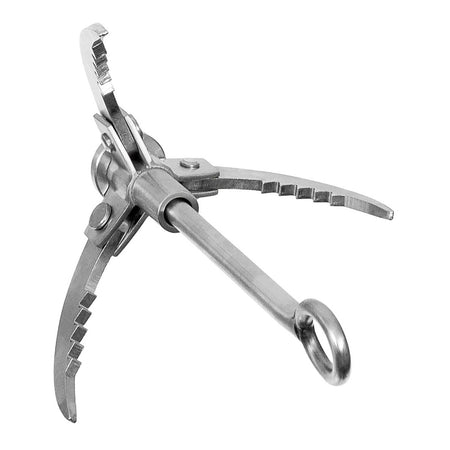 MFH Grappling Hook Metal Foldable With Rope