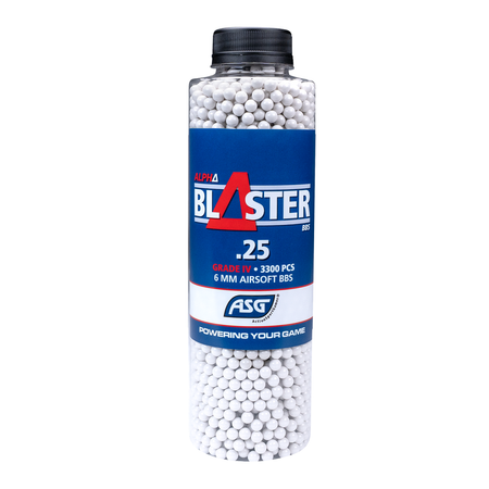 ASG Alpha Blaster Grade IV Airsoft BBs 0.25g 3300 1 Bottle