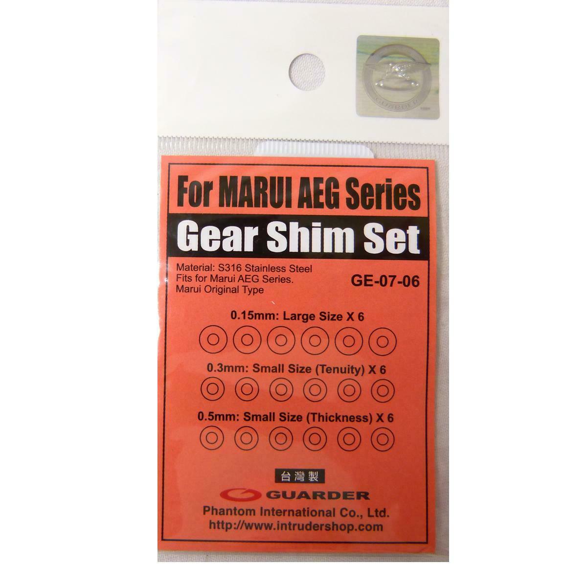 Guarder Airsoft Gearbox AEG Shim Set Stainless Steel