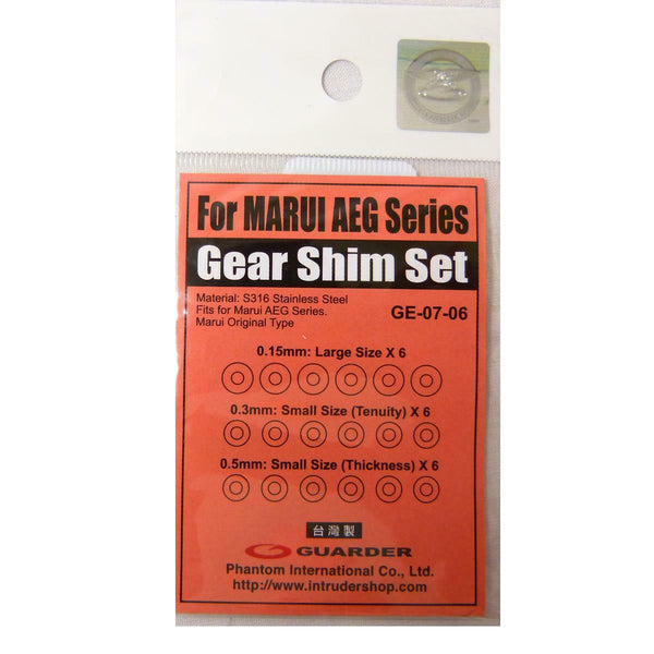 Guarder Airsoft Gearbox AEG Shim Set Stainless Steel