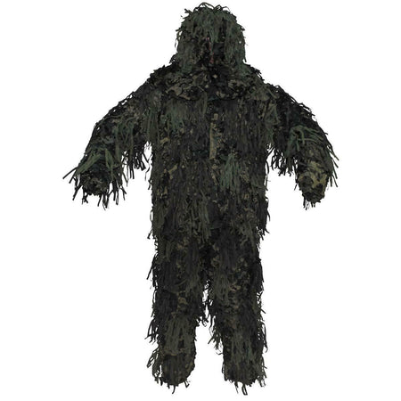MFH Jackal 3D Camo Ghillie Suit Body System Woodland Camo