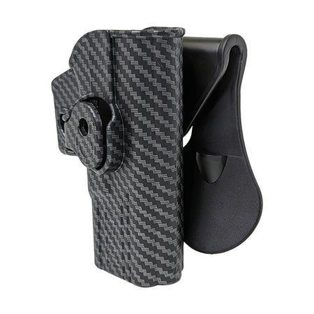 Amomax Retention Holster Glock Carbon Fibre Black R/H