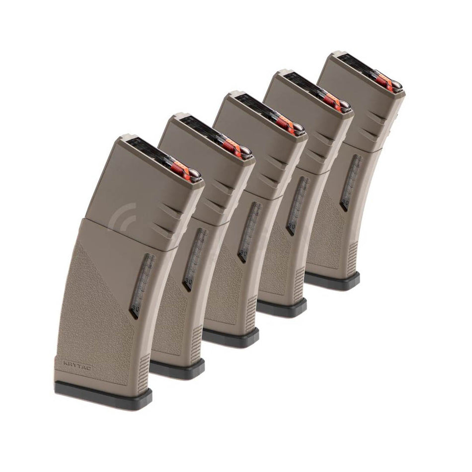 Krytac M4 Series Magazine Box Set 150rd FDE 6mmm bb's
