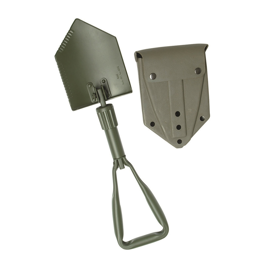Mil-Tec German Army Style Trifold Shovel with Pouch Od