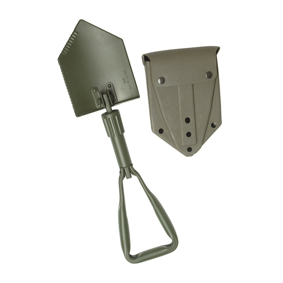 Mil-Tec German Army Style Trifold Shovel with Pouch Od