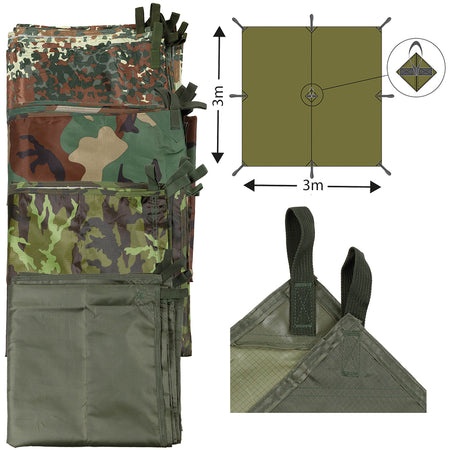 MFH Tarp Extreme Tarpaulin Shelter 3X3 Metre 