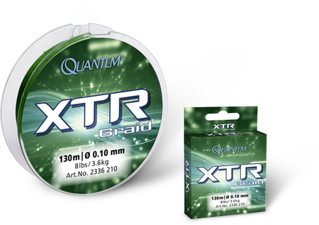 Quantum XTR 130m Green Braid – 9.1kg / 20lb Fishing Line