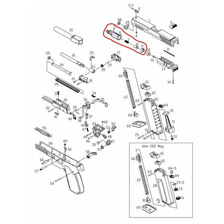ASG Spare Part XP-18 Complete Loading Nozzle 19084