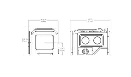 Vector Optics Frenzy FA 1x18x22 Enclosed Red Dot Sight