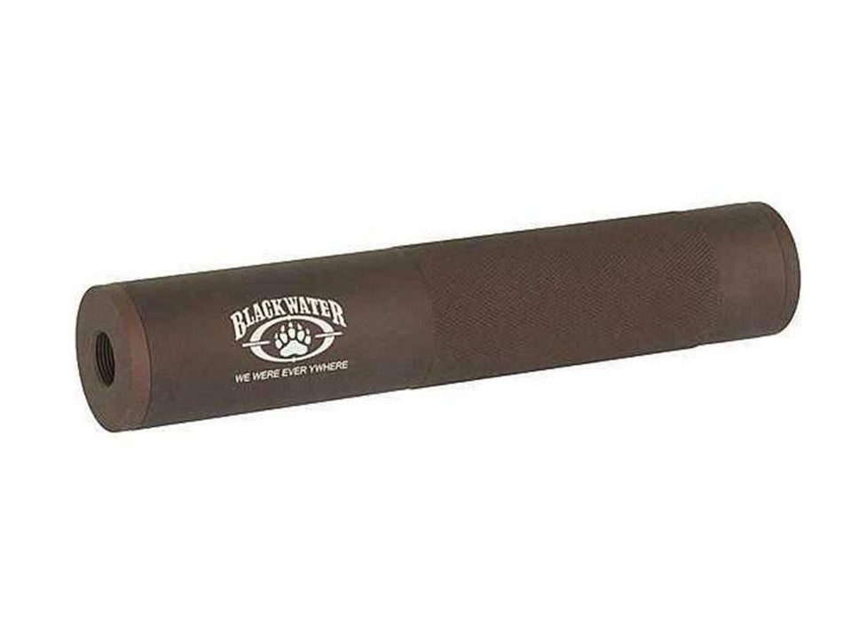 Cobra Airsoft Barrel Extension Silencer 190mm Black Water Logo Dark Earth