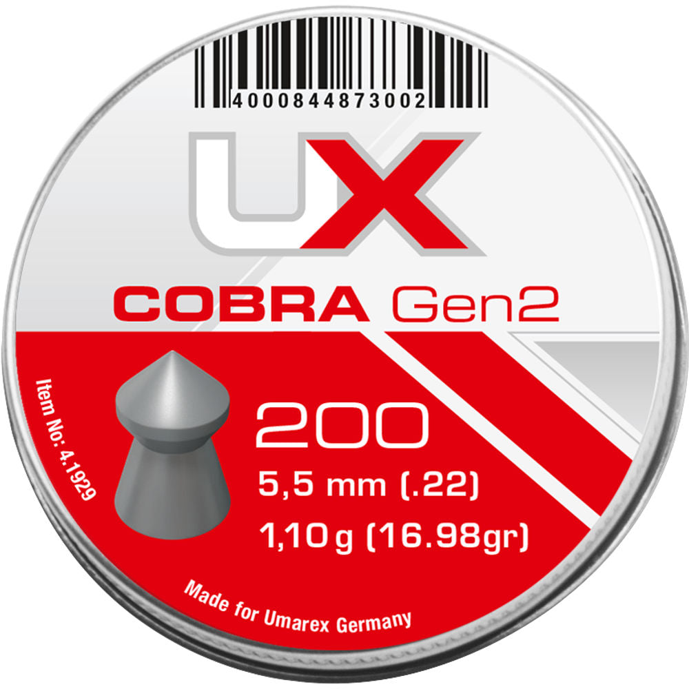 Umarex UX Cobra Air Rifle Pellets Gen2 .22 Pointed