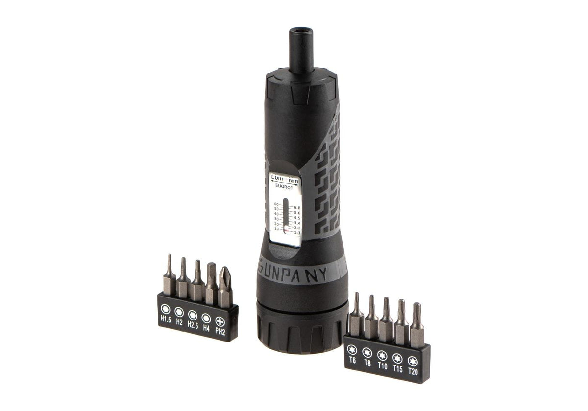 Gunpany Gun Teching Torque Screwdriver 1.1 - 6.8Nm T6, T8, T10, T15, T20, H1.5, H2, H2.5, H4 and PH2