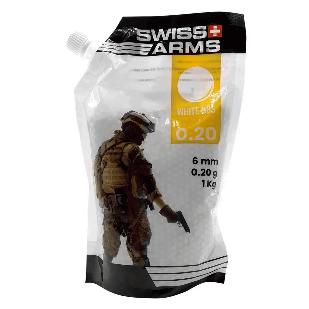 Swiss Arms 0.2g 1KG Bag Airsoft 6mm BB's