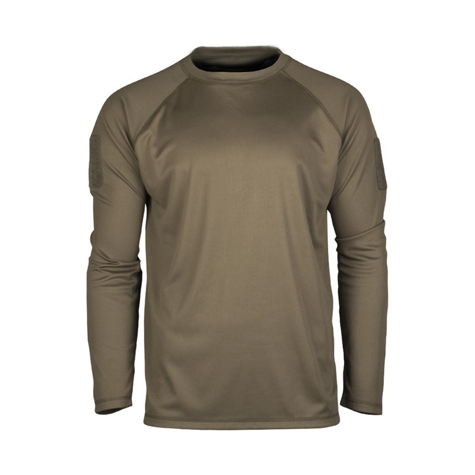 Mil-Tec Quick Dry Long Sleeve T-Shirt Olive Green