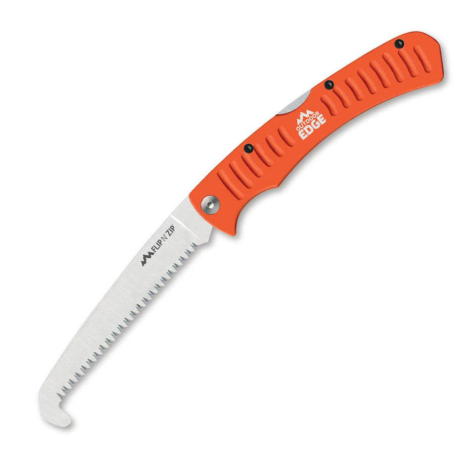 Outdoor Edge Flip n' Zip Pocket EDC Saw Orange