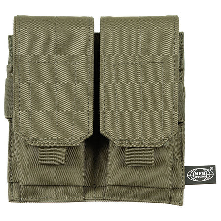 MFH M4 Double Magazine Pouch Velcro Closure Green